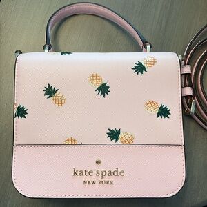 Pink pineapple Kate Spade mini bag. Perfect for those summer weddings!